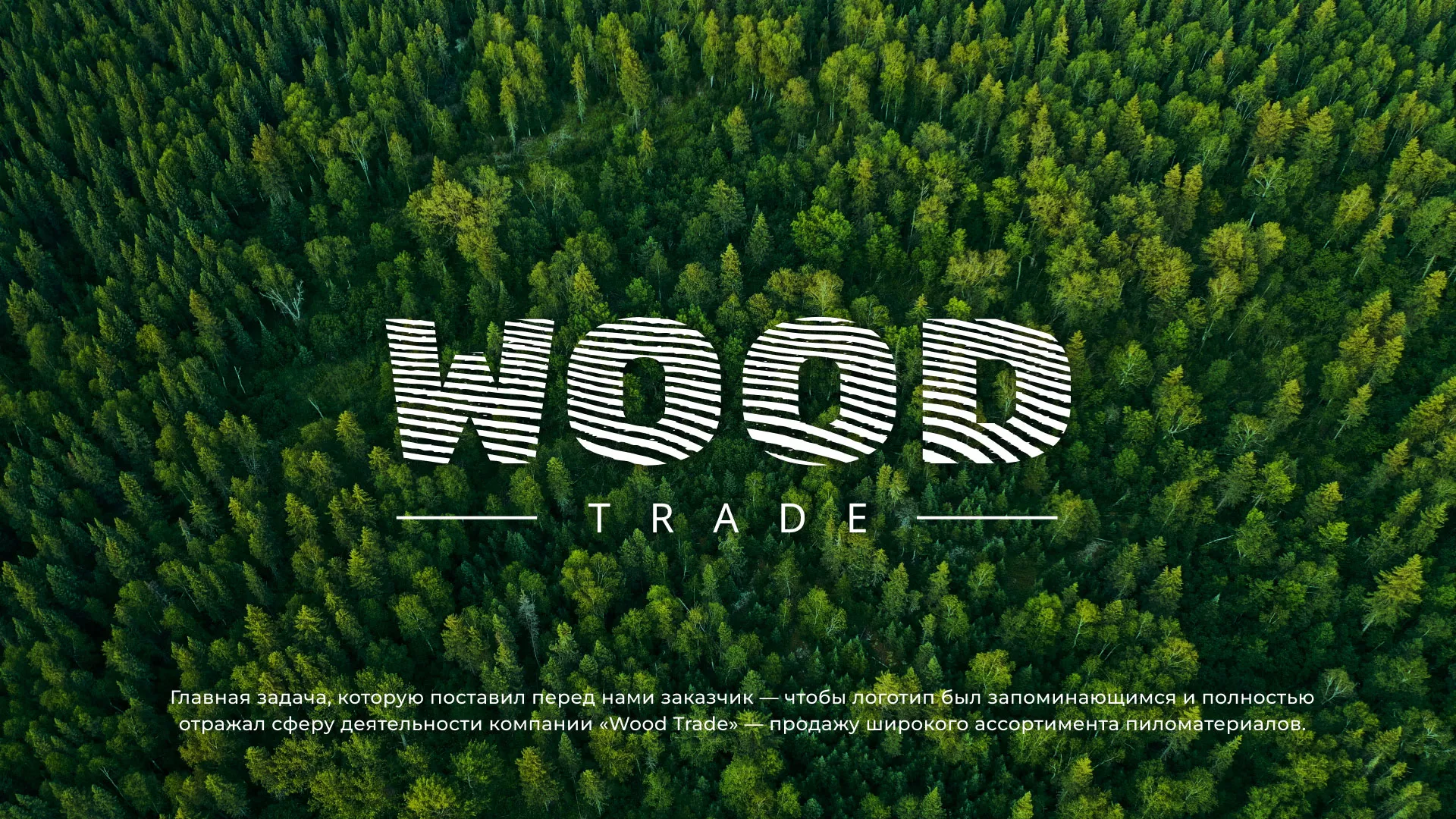 Разработка логотипа для компании «Wood Trade» в Рузаевке